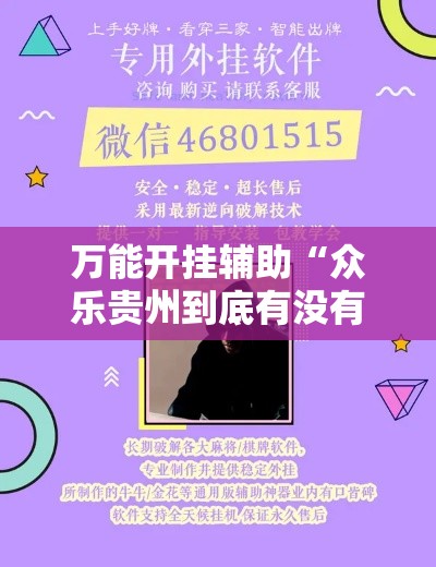 万能开挂辅助“众乐贵州到底有没有挂!辅助神器插件下载