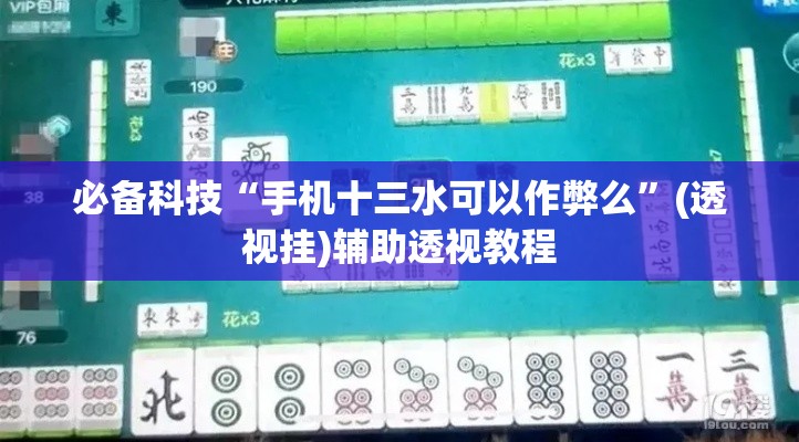 必备科技“手机十三水可以作弊么	”(透视挂)辅助透视教程