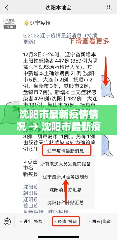 沈阳市最新疫情情况 → 沈阳市最新疫情情况最新消息