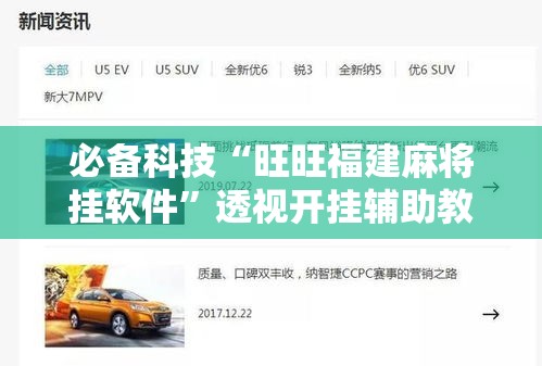 必备科技“旺旺福建麻将挂软件	”透视开挂辅助教程