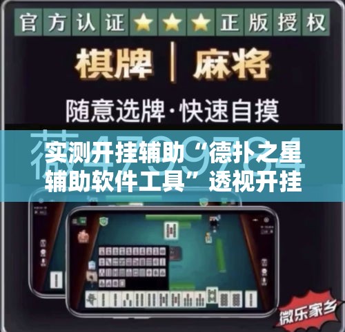 实测开挂辅助“德扑之星辅助软件工具	”透视开挂辅助教程