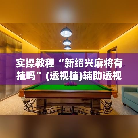 实操教程“新绍兴麻将有挂吗	”(透视挂)辅助透视教程