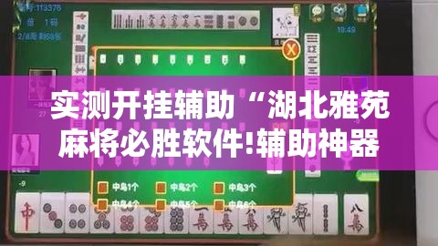 实测开挂辅助“湖北雅苑麻将必胜软件!辅助神器插件下载