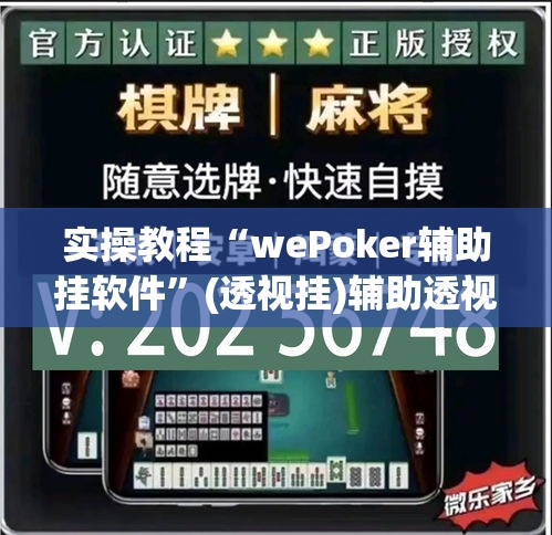 实操教程“wePoker辅助挂软件”(透视挂)辅助透视教程