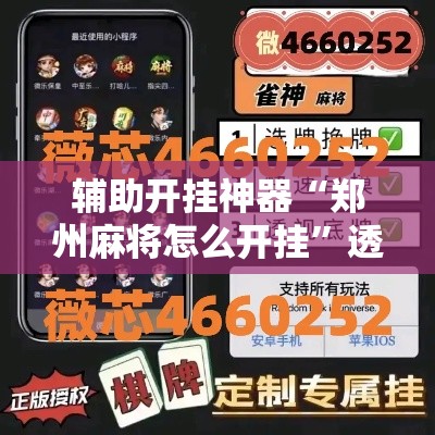 辅助开挂神器“郑州麻将怎么开挂”透视开挂辅助教程
