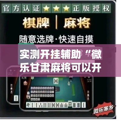 实测开挂辅助“微乐甘肃麻将可以开挂吗	”(透视挂)辅助透视教程