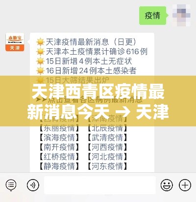 天津西青区疫情最新消息今天 → 天津西青区疫情最新消息今天新增
