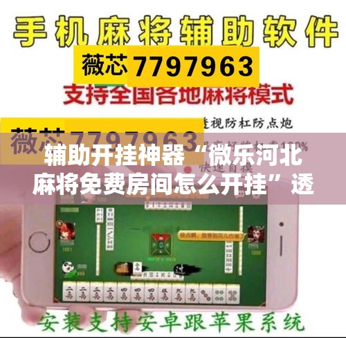 辅助开挂神器“微乐河北麻将免费房间怎么开挂”透视开挂辅助教程