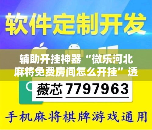 必备科技“微乐北京麻将小程序怎么开挂	”(透视挂)辅助透视教程