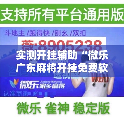 实测开挂辅助“微乐广东麻将开挂免费软件	”科技辅助神器手机版教程