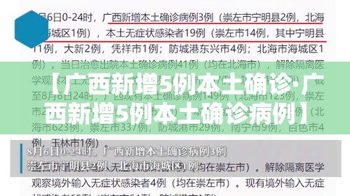【广西新增5例本土确诊·广西新增5例本土确诊病例】