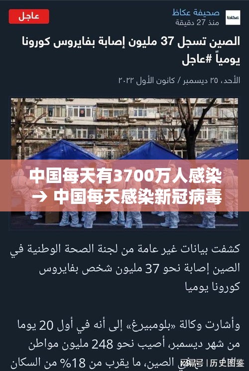 中国每天有3700万人感染 → 中国每天感染新冠病毒有多少人