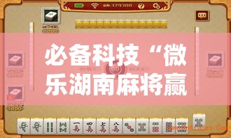 必备科技“微乐湖南麻将赢牌规律是啥!辅助神器插件下载