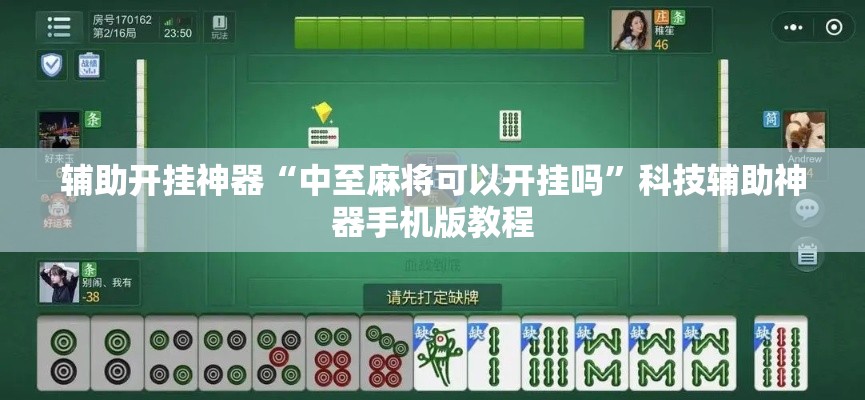 辅助开挂神器“中至麻将可以开挂吗	”科技辅助神器手机版教程