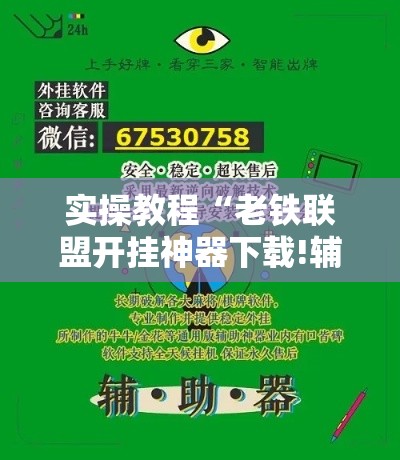实操教程“老铁联盟开挂神器下载!辅助神器插件下载