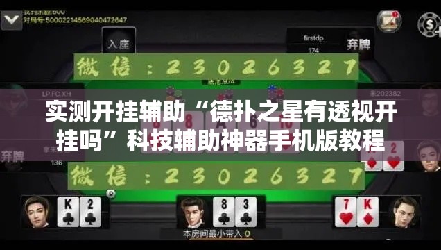 实测开挂辅助“德扑之星有透视开挂吗”科技辅助神器手机版教程