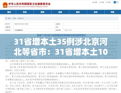 31省增本土35例涉北京河北等省市：31省增本土107例河北90例