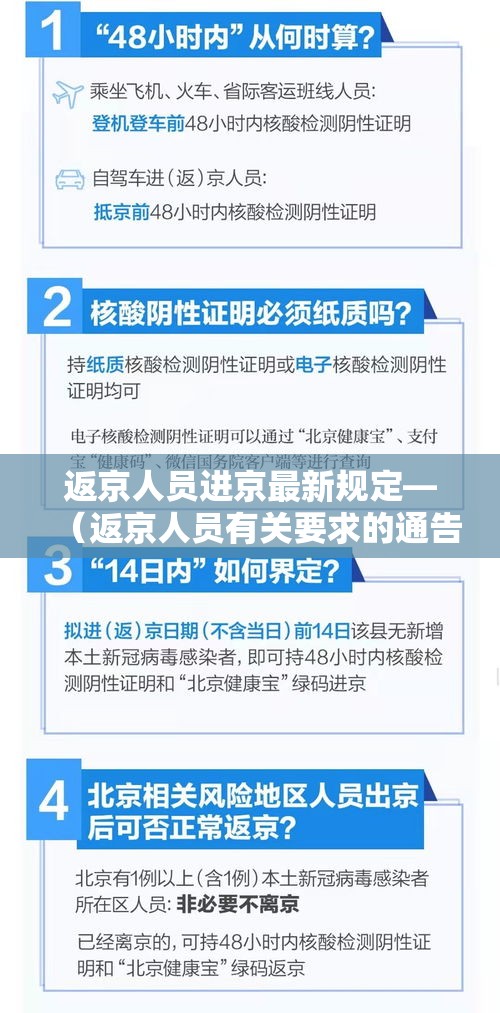 返京人员进京最新规定—(返京人员有关要求的通告) 返京人员进京最新规定—(返京人员有关要求的通告)