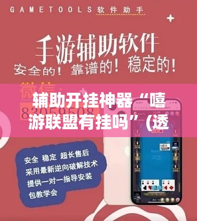 辅助开挂神器“嘻游联盟有挂吗	”(透视挂)辅助透视教程