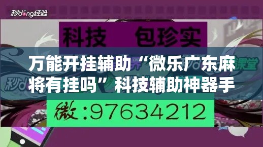 万能开挂辅助“微乐广东麻将有挂吗”科技辅助神器手机版教程