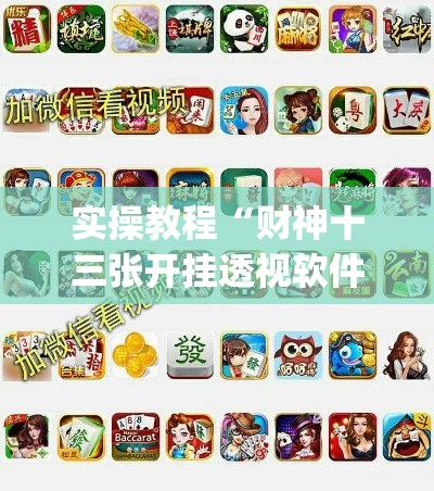 实操教程“财神十三张开挂透视软件”(透视挂)辅助透视教程