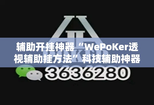 辅助开挂神器“WePoKer透视辅助挂方法”科技辅助神器手机版教程