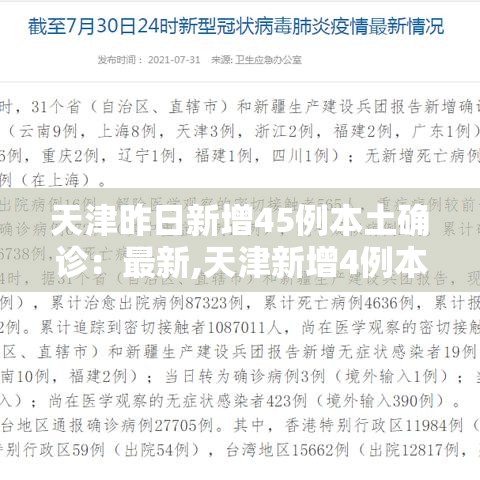 天津昨日新增45例本土确诊：最新,天津新增4例本土确诊病例