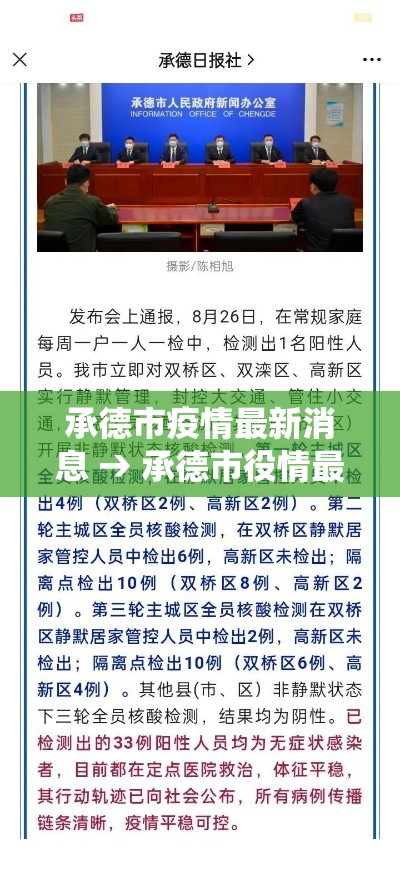 承德市疫情最新消息 → 承德市役情最新报告