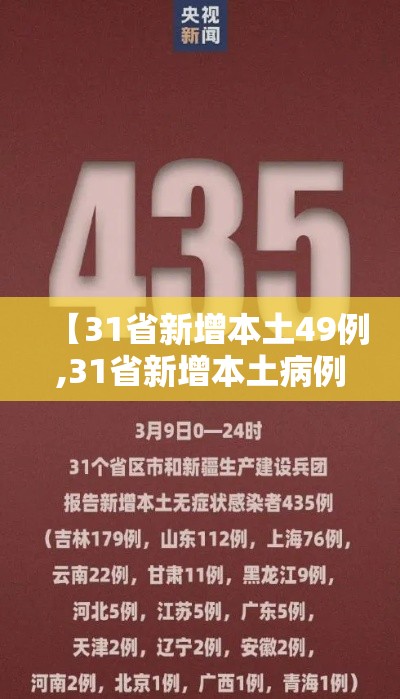 【31省新增本土49例,31省新增本土病例85例】
