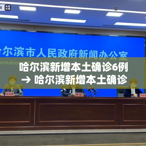 哈尔滨新增本土确诊6例 → 哈尔滨新增本土确诊6例是哪里的