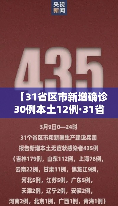 【31省区市新增确诊30例本土12例·31省区市新增确诊57例 其中本土38例】