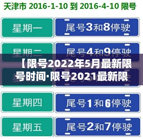 【限号2022年5月最新限号时间·限号2021最新限号周期】