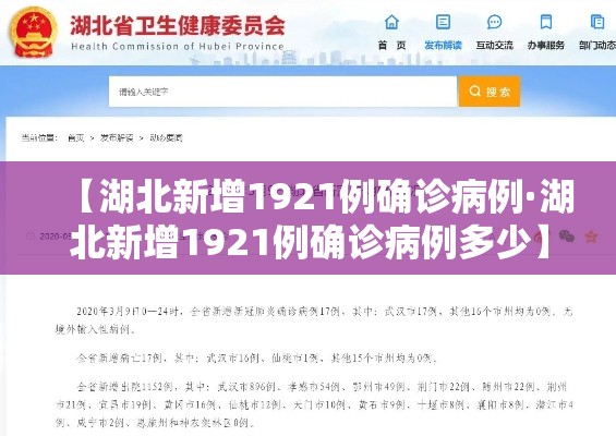 【湖北新增1921例确诊病例·湖北新增1921例确诊病例多少】