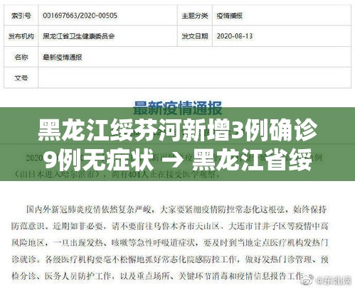 黑龙江绥芬河新增3例确诊9例无症状 → 黑龙江省绥芬河市新增2例无症状感染者