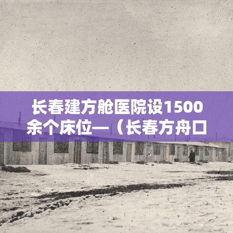 长春建方舱医院设1500余个床位—（长春方舟口腔好不好）