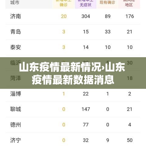 山东疫情最新情况›山东 疫情最新数据消息
