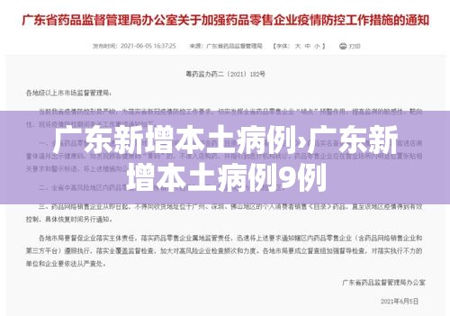 广东新增本土病例›广东新增本土病例9例