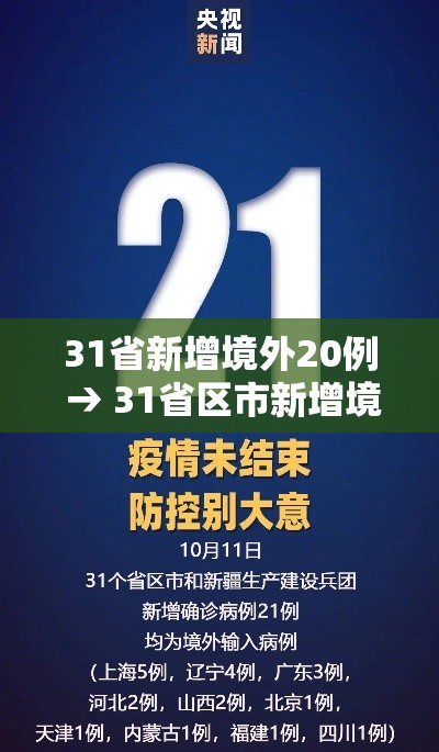 31省新增境外20例 → 31省区市新增境外12例