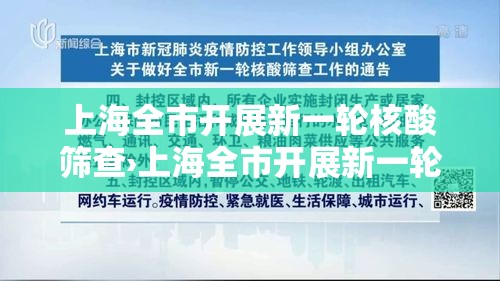 上海全市开展新一轮核酸筛查›上海全市开展新一轮核酸筛查检测