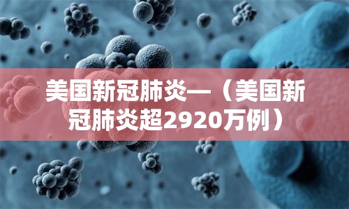 美国新冠肺炎—（美国新冠肺炎超2920万例）