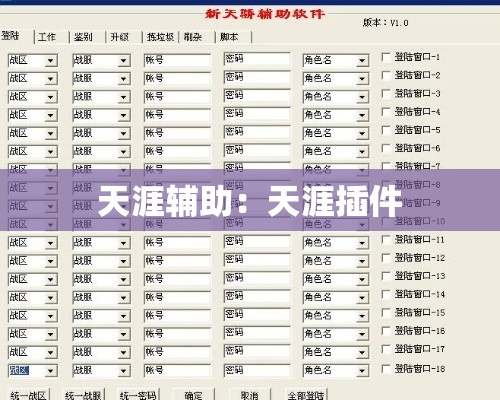 天涯辅助：天涯插件