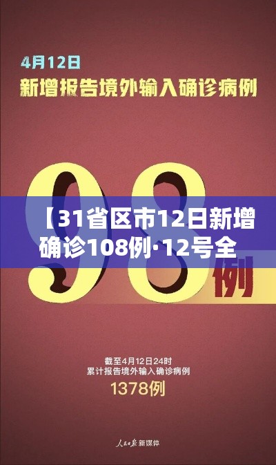 【31省区市12日新增确诊108例·12号全国新增确诊】