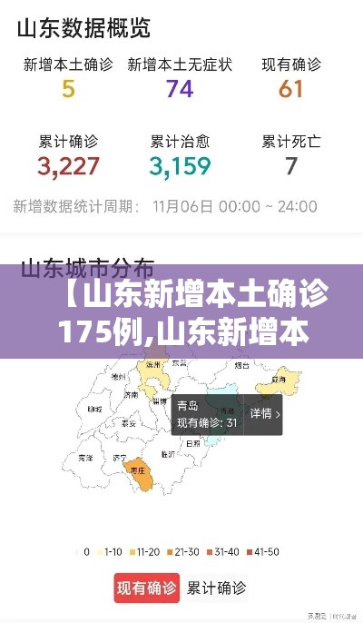 【山东新增本土确诊175例,山东新增本土1例 新闻】