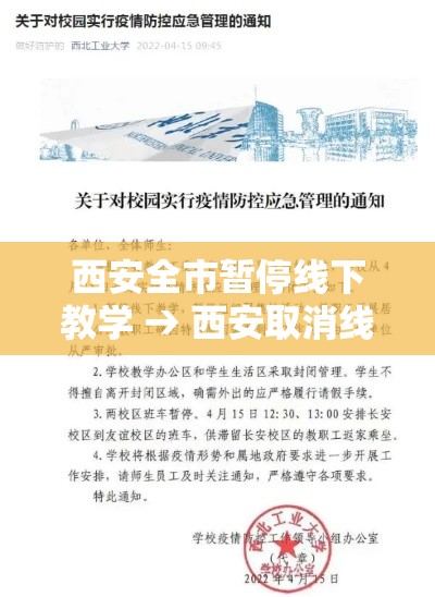 西安全市暂停线下教学 → 西安取消线下上课