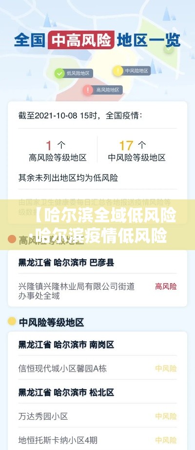 【哈尔滨全域低风险·哈尔滨疫情低风险地区标准】