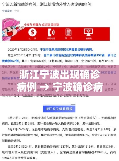 浙江宁波出现确诊病例 → 宁波确诊病例分布