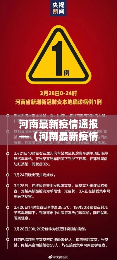 河南最新疫情通报—（河南最新疫情消息实时更新）