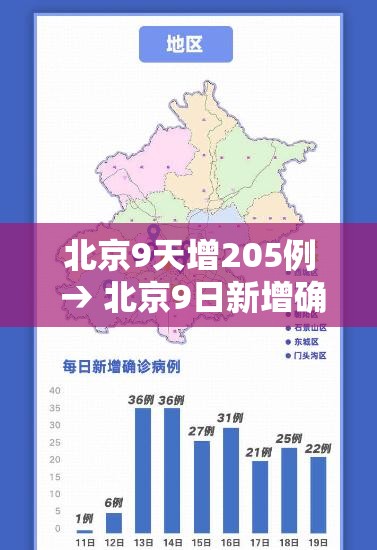 北京9天增205例 → 北京9日新增确诊和无症状行程轨迹