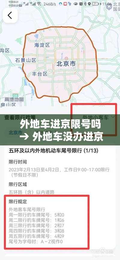 外地车进京限号吗 → 外地车没办进京证怎么处罚
