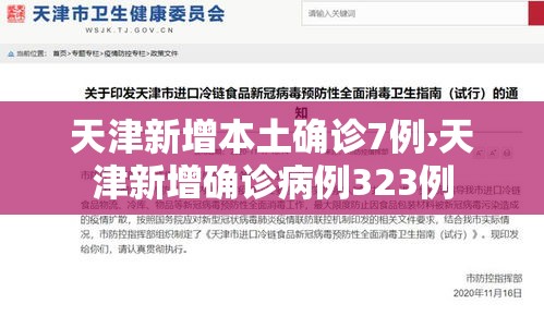 天津新增本土确诊7例›天津新增确诊病例323例